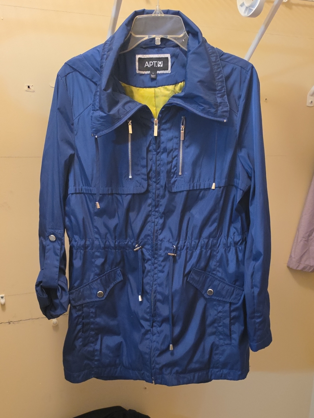 Apt. 9 Women's Royal Blue Utility Anorak Jacket